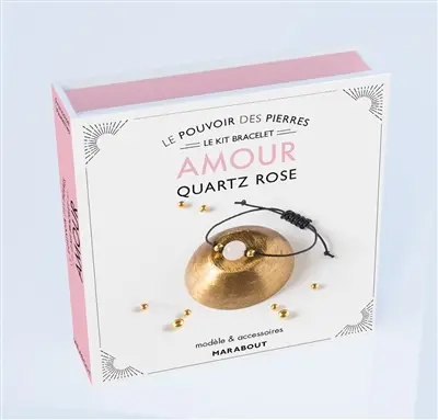 Amour : quartz rose : le kit bracelet, modèle & accessoires