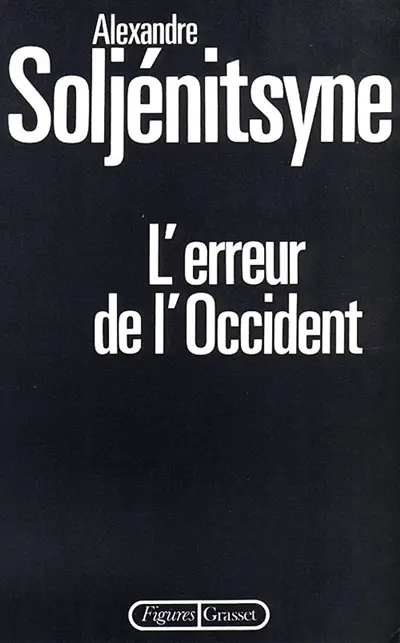 L'erreur de l'Occident