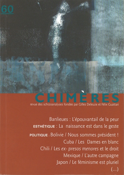 Chimères, n° 60