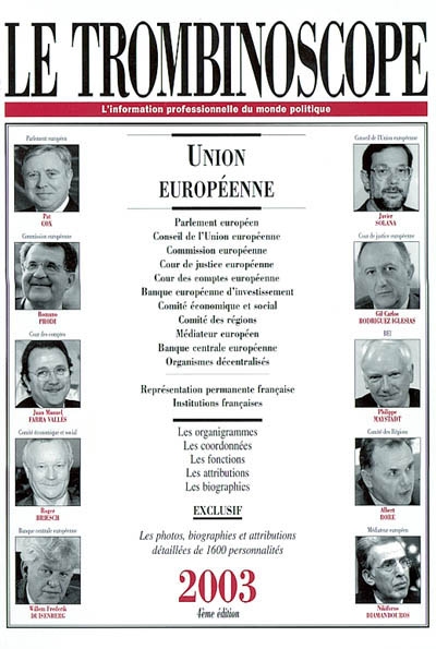 Le trombinoscope 2003 : Union européenne