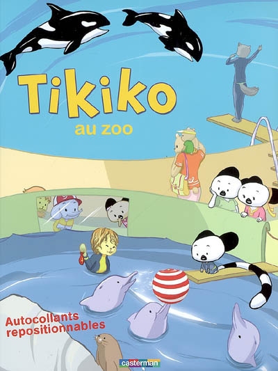 Tikiko au zoo : autocollants repositionnables