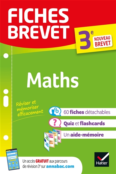 Maths, 3e : nouveau brevet