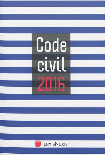 Code civil 2016 : jaquette marin