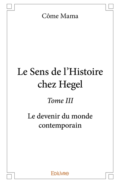 Le sens de l'histoire chez...