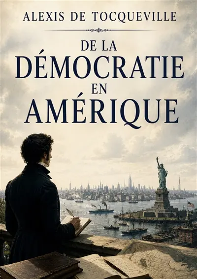 De la démocratie en Amérique : Un essai de Alexis de Tocqueville sur les Etats-Unis des années 1830, dans lequel il décrit puis analyse le système politique américain, et expose ce qu'il considère comme les possibles dérives liberticides des USA