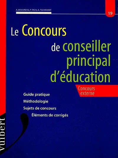 Le concours de conseiller principal d'éducation : concours externe
