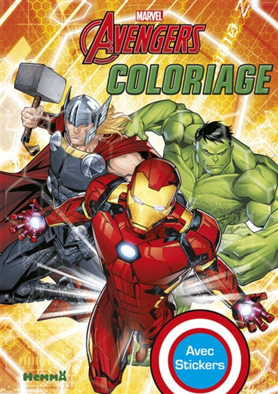 Avengers : coloriages avec stickers