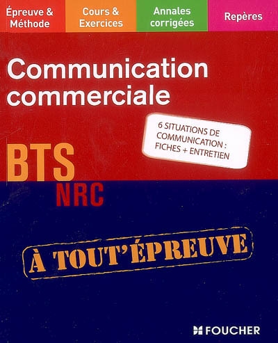 Communication commerciale : BTS NRC