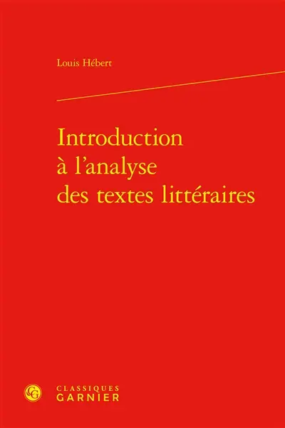 Introduction à l'analyse des textes littéraires