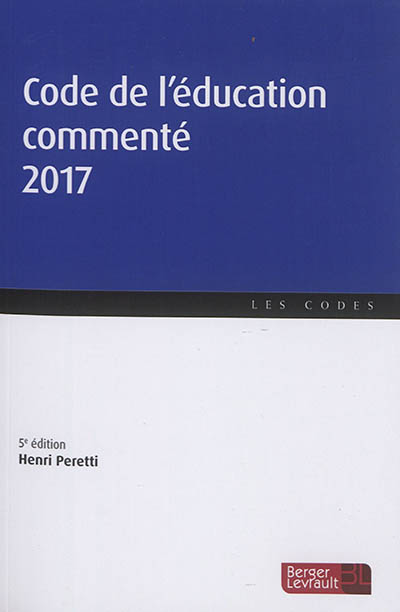 Code de l'éducation commenté 2017