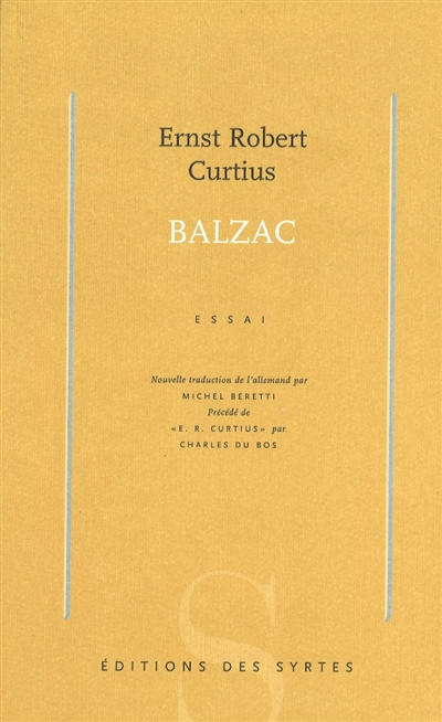 Balzac : essai. E. R. Curtius