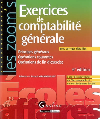 Exercices de comptabilité...