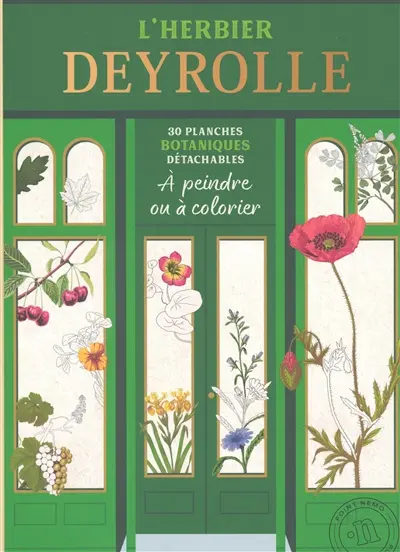 L'herbier Deyrolle : 30 planches botaniques détachables à peindre ou à colorier