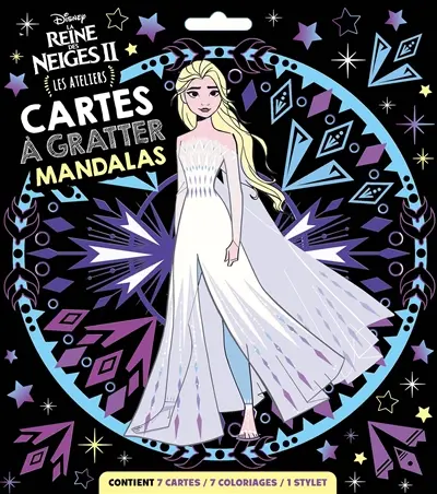 La reine des neiges II : cartes à gratter : mandalas