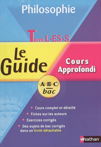 Philosophie terminales L, ES, S : cours approfondi : programme 2004