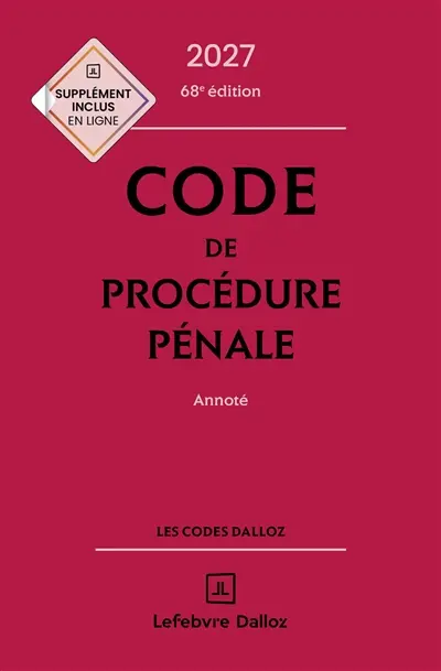 Code de procédure pénale 2027, annoté
