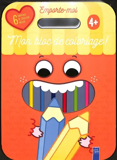 Mon bloc de coloriage ! : 4+ : couverture rouge