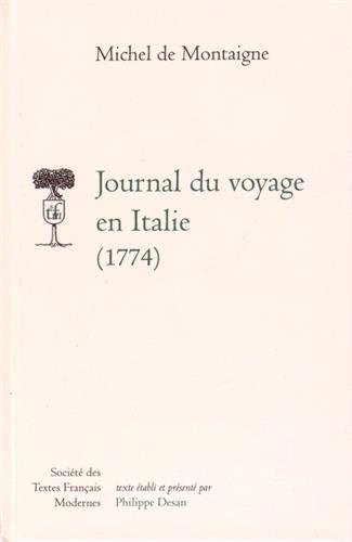 Journal du voyage en Italie : 1774