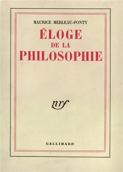 Eloge de la philosophie