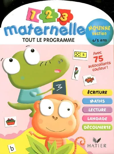 1, 2, 3 maternelle tout le programme, moyenne section 4-5 ans