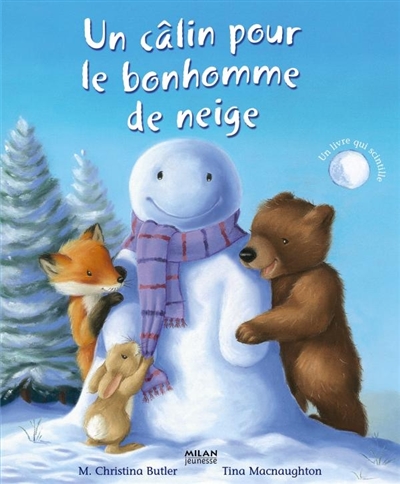 Un câlin pour le bonhomme de neige