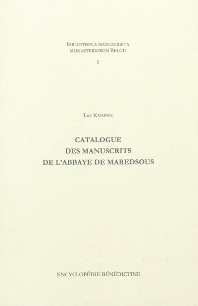 Catalogue des manuscrits de...