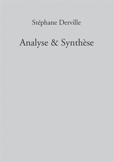 Analyse & Synthèse
