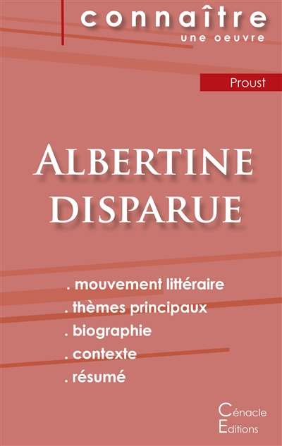 Fiche de lecture Albertine...