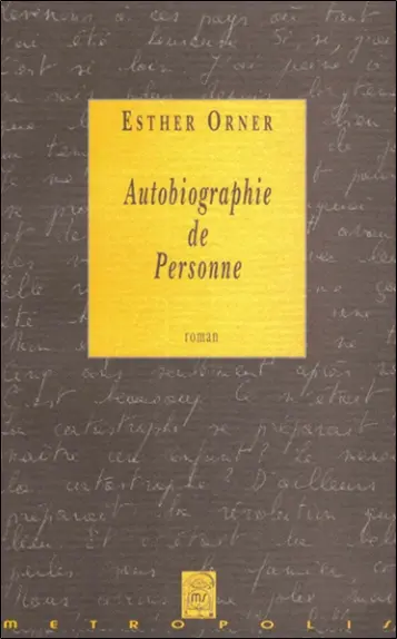 Autobiographie de personne