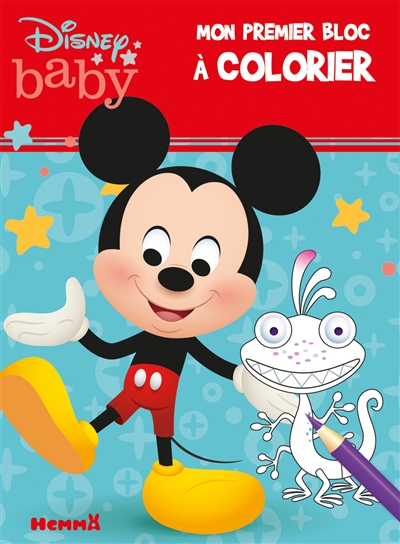 Disney Baby : Mickey : Mon Premier Bloc À Colorier de Walt Disney