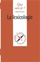 La lexicologie - Roland Eluerd